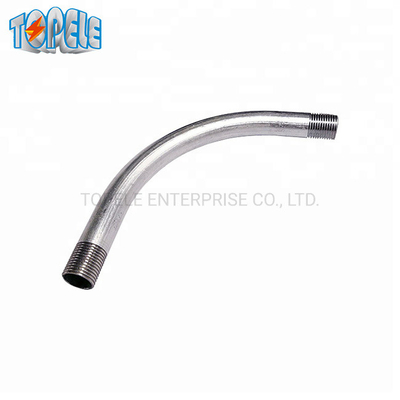 أنبوب جامد 90 درجة كوع IEC61386 20mm-110mm Hot DIP المجلفن