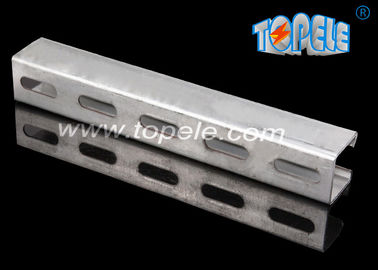 HDG الأسود المفتوحة العادية Strut Unistrut القناة لدعم الأنابيب 41X 41MM