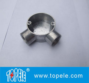 TOPELE 25mm / 32mm BS القناة الكهربائية الزيتية المسالكية الألومنيوم مربع التقاطع للأنابيب