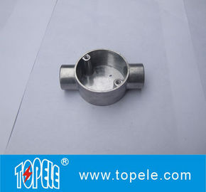 TOPELE 20mm / 25mm BS4568 / BS31 الكهربائية ذو الاتجاهين الزاوية الدائرية الصندوق التقاطع الألومنيوم، المرفقات الموصلات الكهربائية