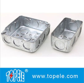 4&quot; 1-1/2&quot; عميق الفولاذ مربع / مستطيل القناة المخرج مربع الصندوق ، الصناديق الكهربائية والأغطية