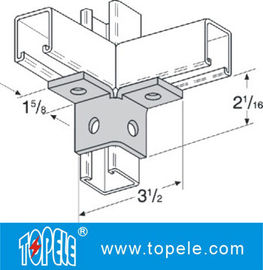 الصفيحة الفولاذية المسالكة قناة القيود الاتصالية التثبيت القناة Unistrut Splice / الزاوية التثبيتات ISO