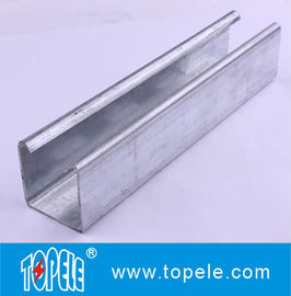 القناة العادية 41x25mm، 41x35mm المسبقة الغلفانية المنفثقة العادية / القناة المزدوجة القناة الفولاذية Unistrut Channel