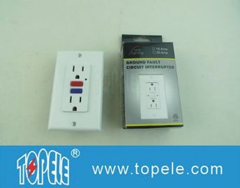125 فولت المقاومة للتلاعب التجاري المزدوج GFCI المستقبلات مع ضوء مؤشر LED