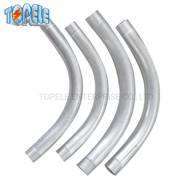 أنبوب جامد 90 درجة كوع IEC61386 20mm-110mm Hot DIP المجلفن