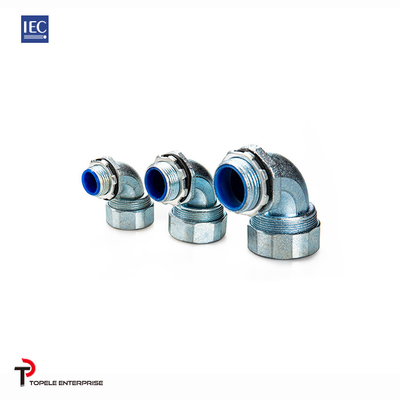 السائل Tight Quincunx Head Zinc 90 درجة زاوية موصل IEC قياسي