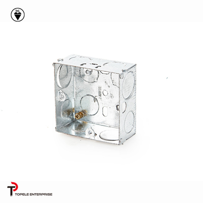 BS4662 GI Switch One Gang / Two Gang الصناديق الكهربائية والغلافات ، صناديق قنوات GI
