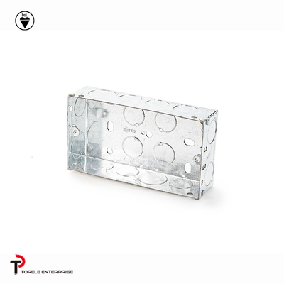 BS4662 GI Switch One Gang / Two Gang الصناديق الكهربائية والغلافات ، صناديق قنوات GI