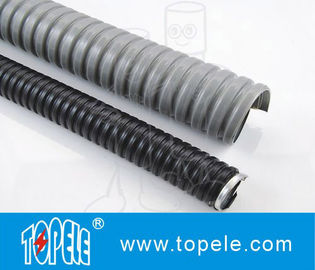 الكهربائية الصلب المسالك PVC المرنة القناة والإضافات الرمادي