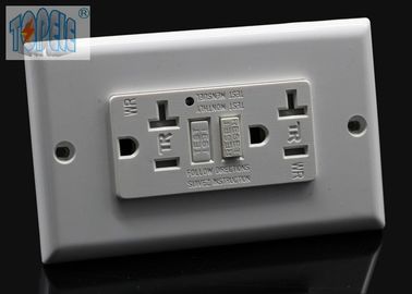 15A 125V AC GFCI المستقبلات مزدوجة مقاومة للتلاعب نهاية الحياة مراقبة وظيفة