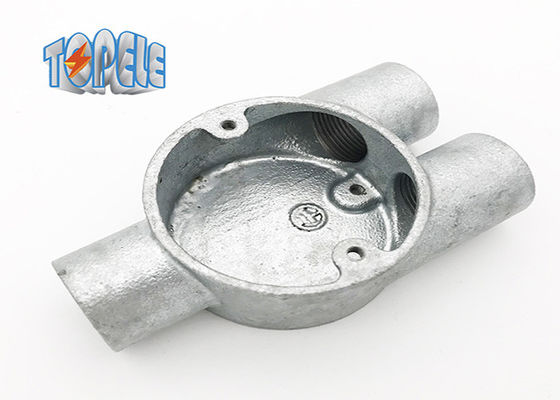 صناديق حديدية قابلة للتلاعب BS4568 قناة 20mm فرع 3 Way / Y Way Box BS صندوق قناة