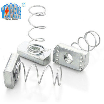 الفولاذ المسبق المصنوع من الصلب المسبق M6 Long Spring Channel Nut