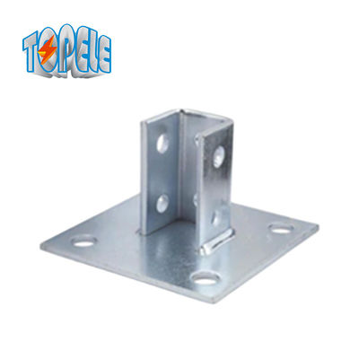 4 فتحة قناة واحدة قاعدة البريد 13/32" لوحة Unistrut