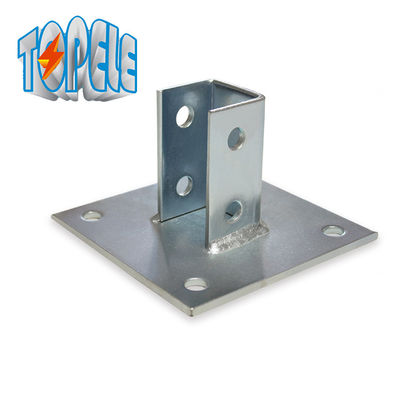 4 فتحة قناة واحدة قاعدة البريد 13/32" لوحة Unistrut