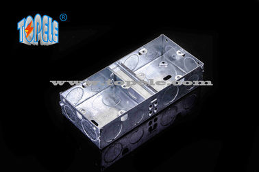 BS4662 GI Switch One Gang / Two Gang الصناديق الكهربائية والغلافات ، صناديق قنوات GI