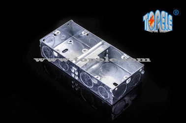 BS4662 GI Switch One Gang / Two Gang الصناديق الكهربائية والغلافات ، صناديق قنوات GI