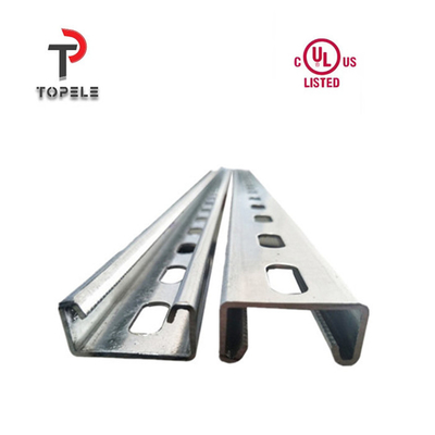 القناة المزدوجة المزدوجة المزدوجة Unistrut 1.5mm - 3.0mm
